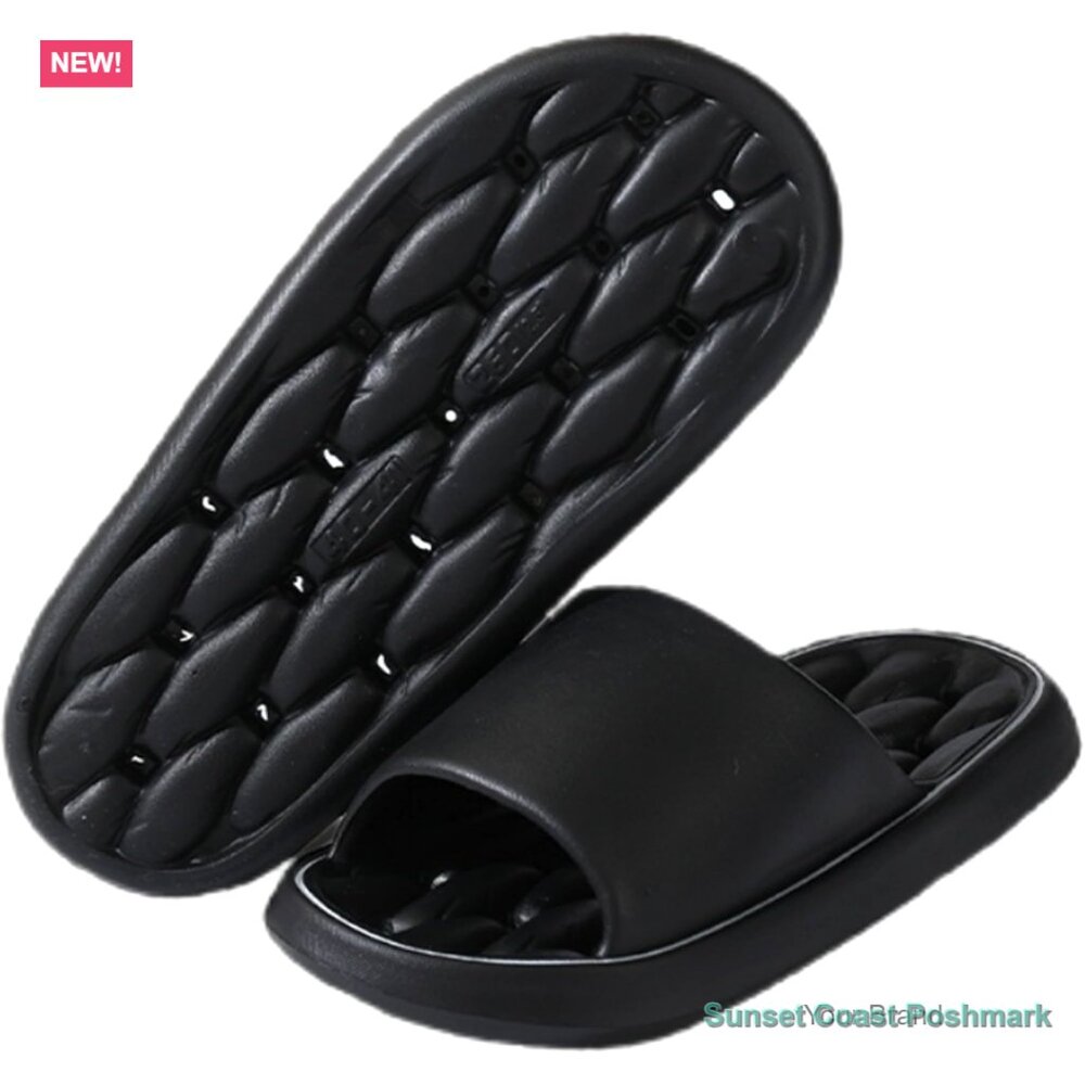 Quick-Drying Anti-Slip Shower Slippers with Drain Holes